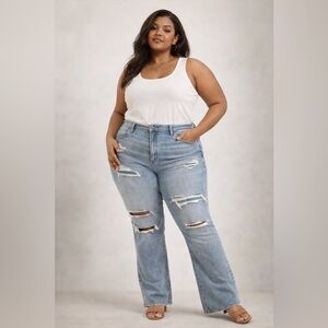 American Eagle Outfitters Light Blue Flare Jeans. Size 20